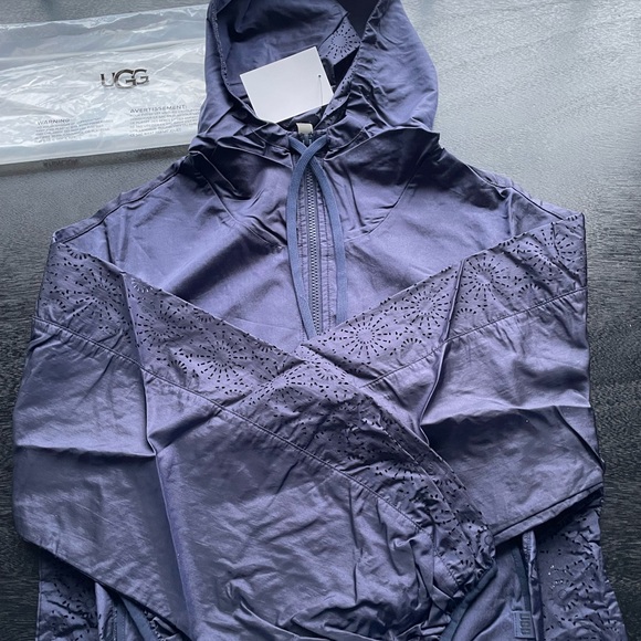 UGG Jackets & Blazers - Authentic UGG Chiara Full-zip Hooded Jacket Women's S, Sophisticated Navy Blue!